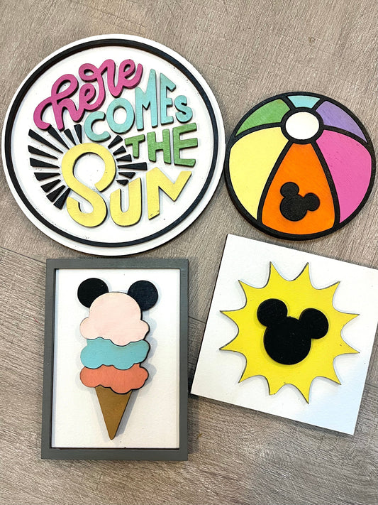 Summer Tier Tray Set