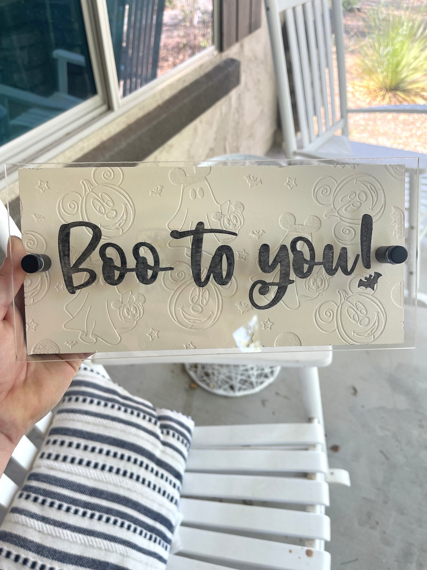 Boo to you ghost and pumpkin block