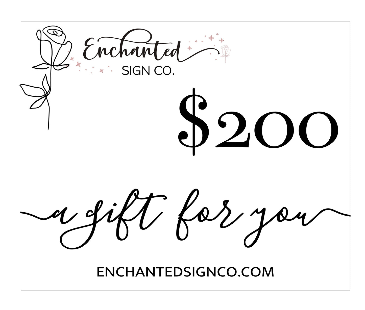 Enchanted Sign Co Gift Card
