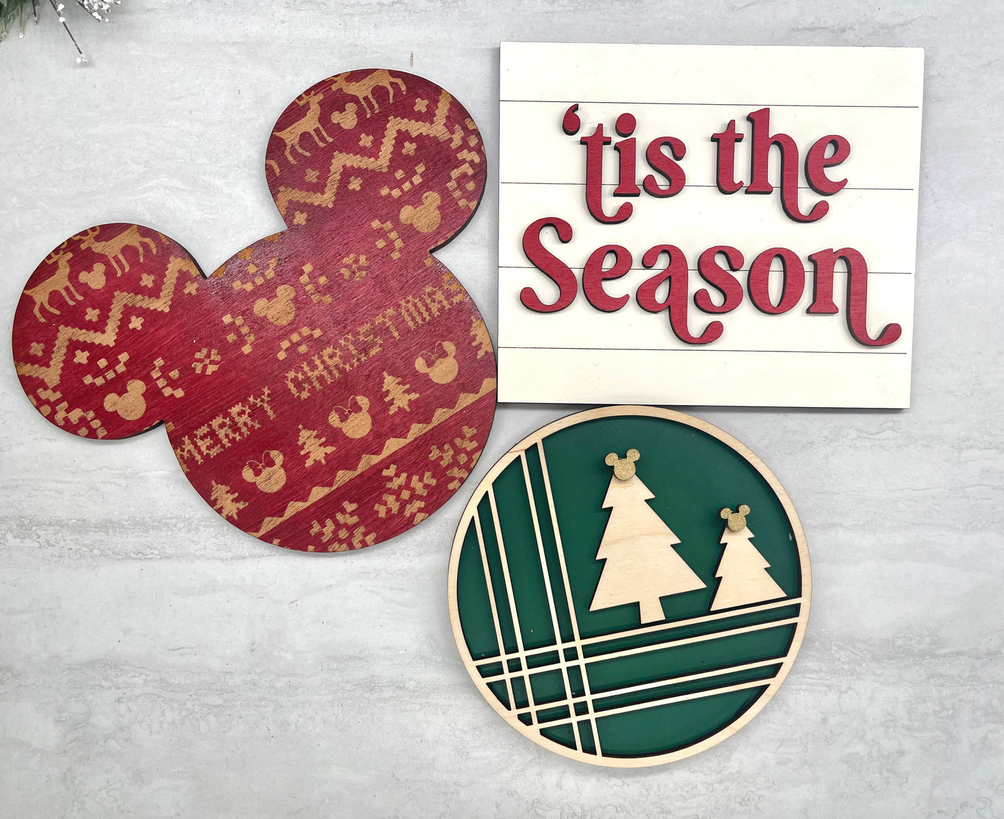 Ugly Sweater Tier Tray Set