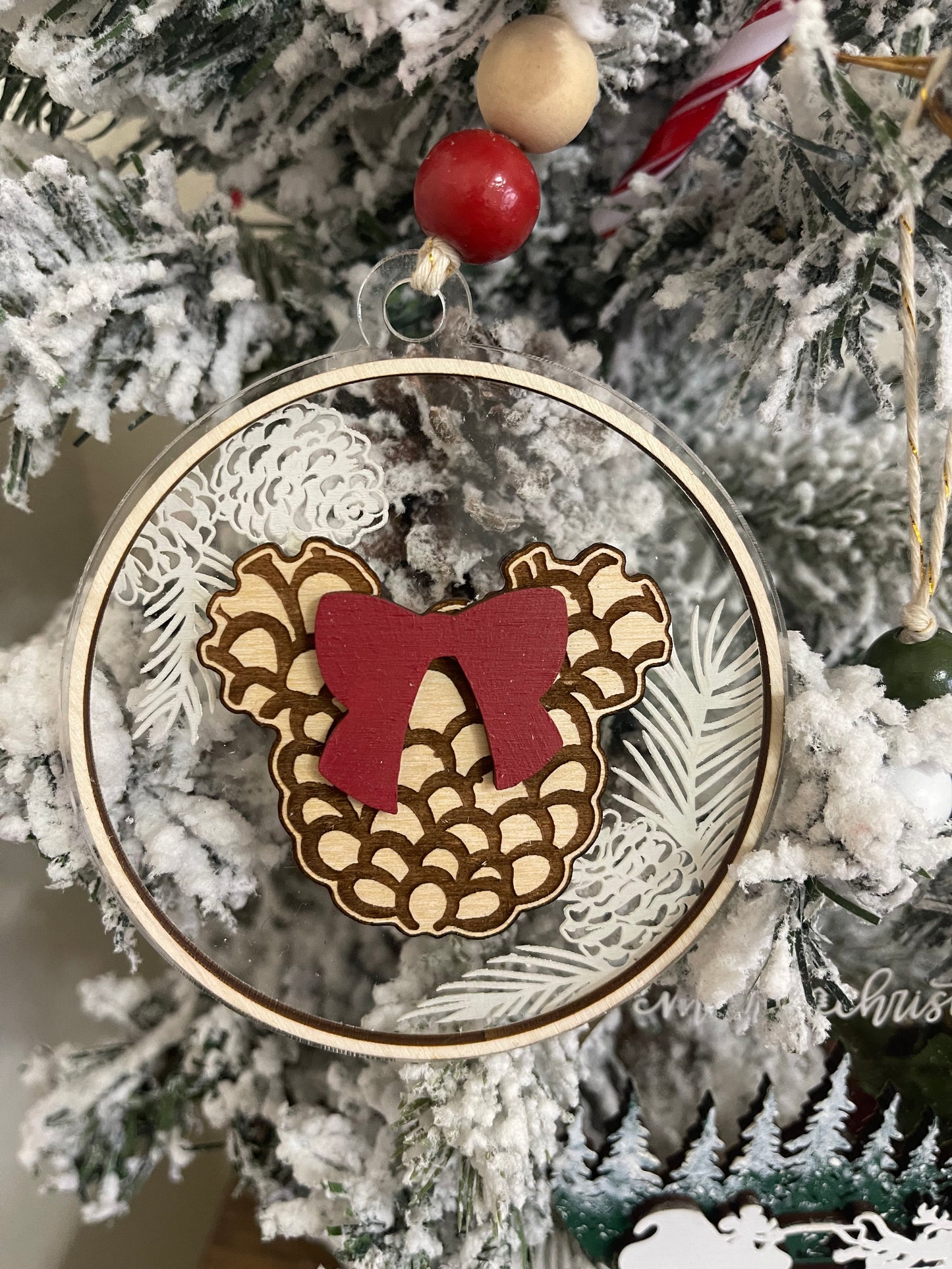 Acrylic and Wood Ornament