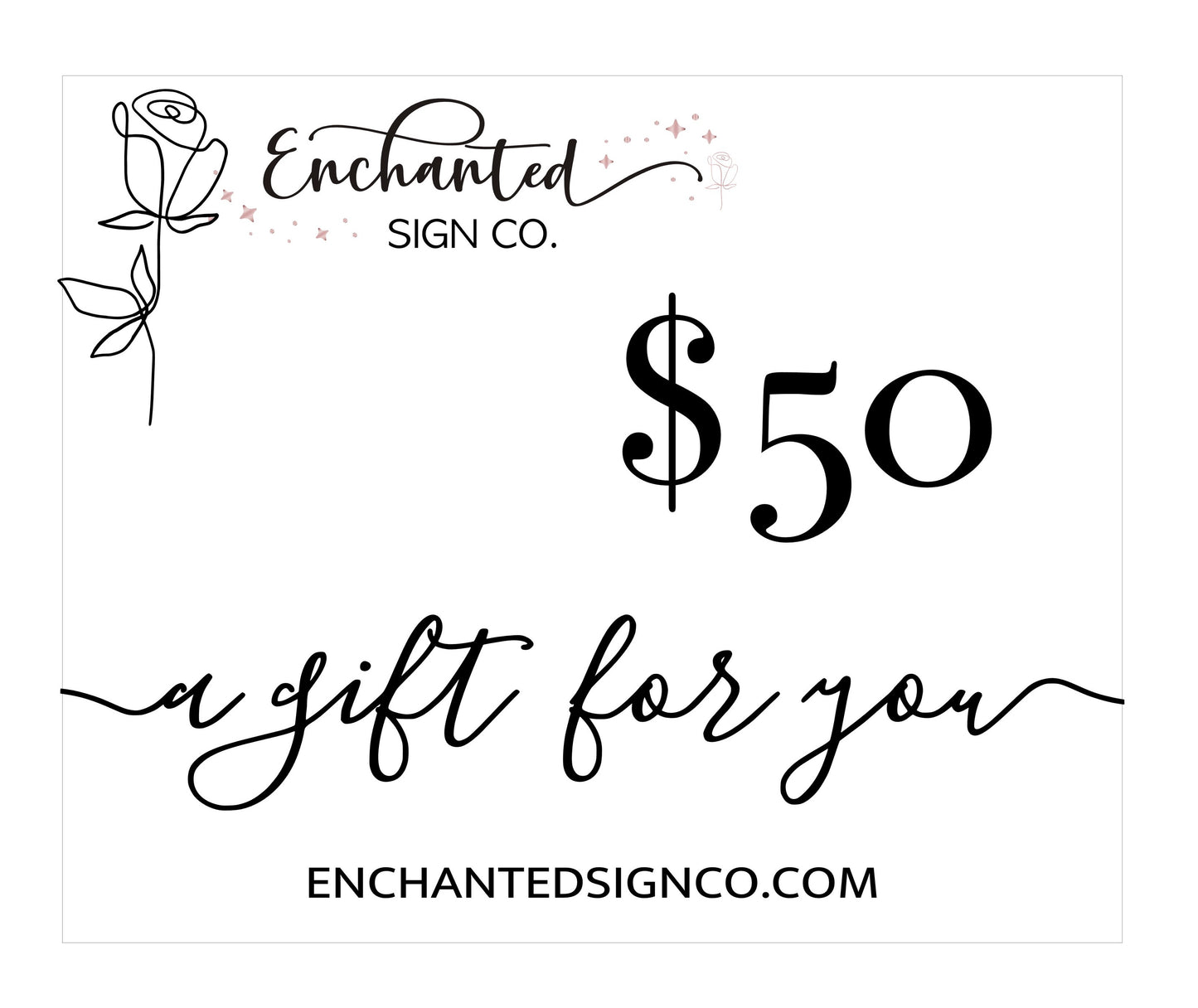 Enchanted Sign Co Gift Card